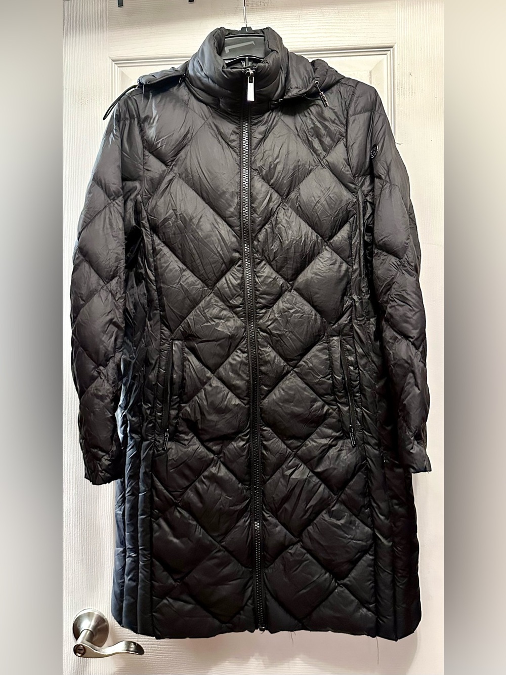Michael Kors Women's Diamond Quilted Puffer Coat.